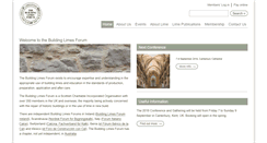 Desktop Screenshot of buildinglimesforum.org.uk